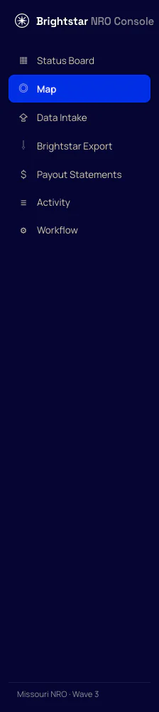 Brightstar admin navigation