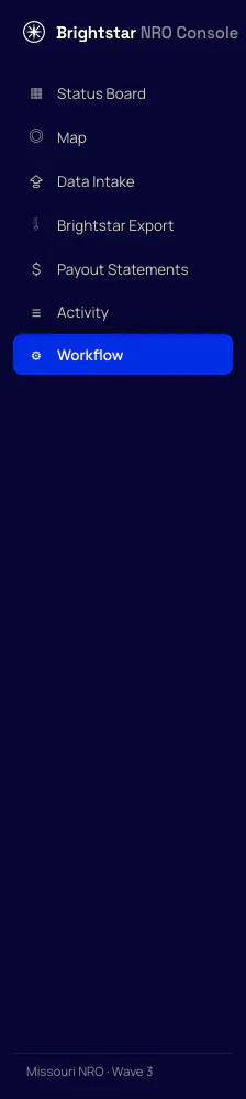 Contractor manager navigation